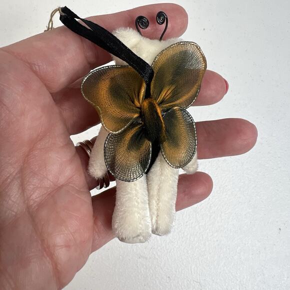 Boyds Bears Wuzzies Butterfly Bear Ornament Wuzzie Bearwear Moveable Limbs - Picture 5 of 8